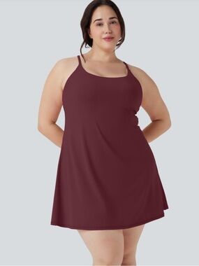 Halara Softly Zero Plus Easy Peezy Addition Active Dress NWT XL